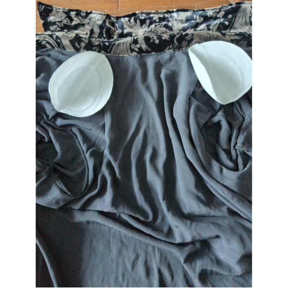 Vintage Velvet Metallic Silver Black Button down shirt women Sz XL Quiet luxury - Picture 4 of 8